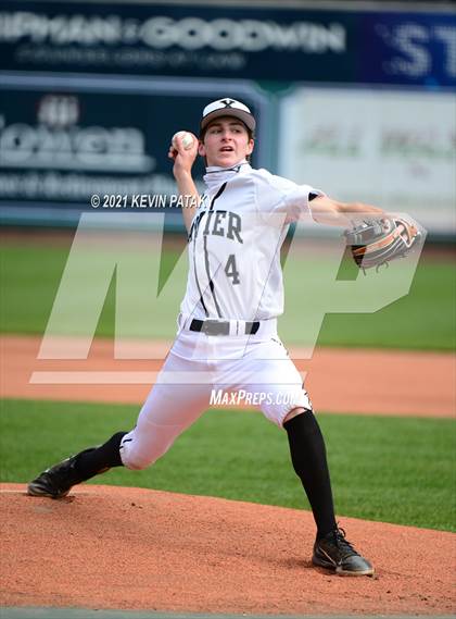 Thumbnail 3 in Jonathan Law vs. Xavier (Dunkin Donuts Park) photogallery.