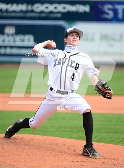 Thumbnail 2 in Jonathan Law vs. Xavier (Dunkin Donuts Park) photogallery.