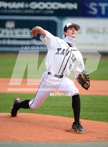 Thumbnail 1 in Jonathan Law vs. Xavier (Dunkin Donuts Park) photogallery.
