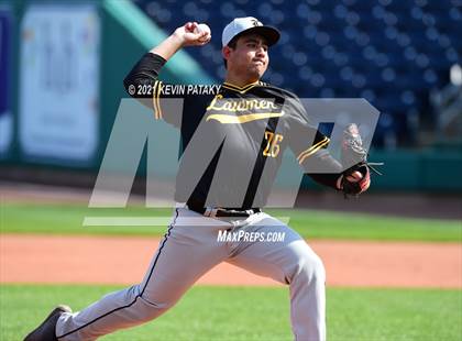 Thumbnail 1 in Jonathan Law vs. Xavier (Dunkin Donuts Park) photogallery.