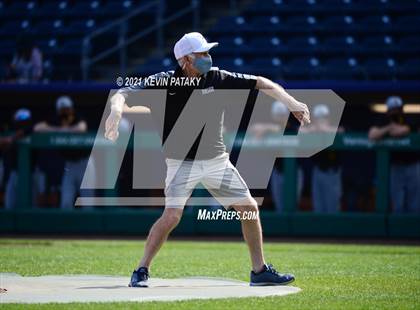 Thumbnail 2 in Jonathan Law vs. Xavier (Dunkin Donuts Park) photogallery.