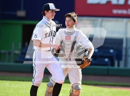 Thumbnail 2 in Jonathan Law vs. Xavier (Dunkin Donuts Park) photogallery.