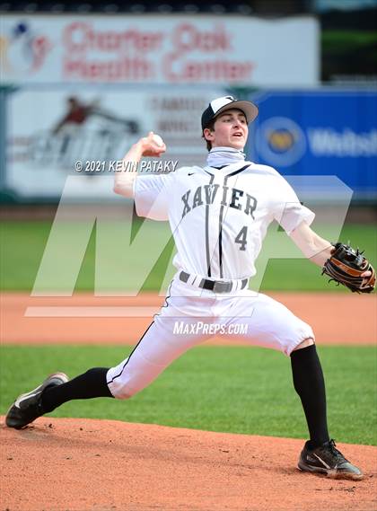 Thumbnail 1 in Jonathan Law vs. Xavier (Dunkin Donuts Park) photogallery.