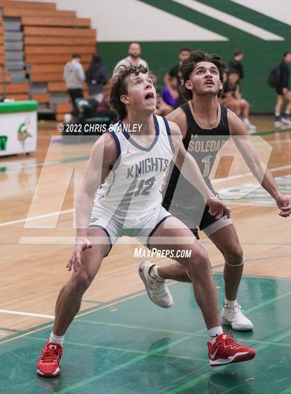 Thumbnail 1 in King's Way Christian vs. Soledad (Cactus Jam Tournament) photogallery.