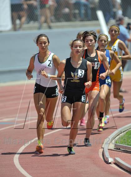 Thumbnail 2 in CIF SS Track and Field Finals (Girls Divisions 3 & 4 -1600m) photogallery.
