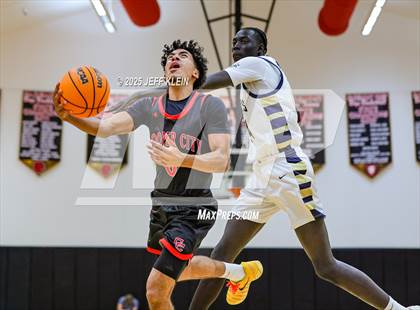 Thumbnail 3 in Cooper City vs. North Broward Prep (Hoopsgiving Invitational) photogallery.