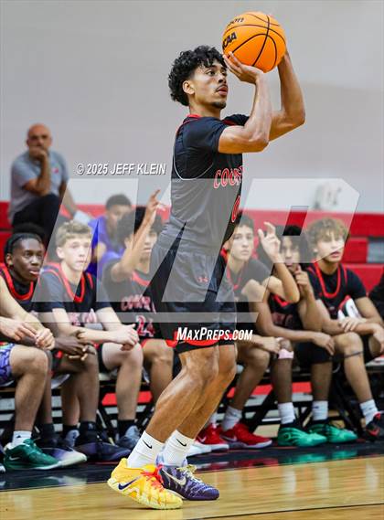 Thumbnail 1 in Cooper City vs. North Broward Prep (Hoopsgiving Invitational) photogallery.