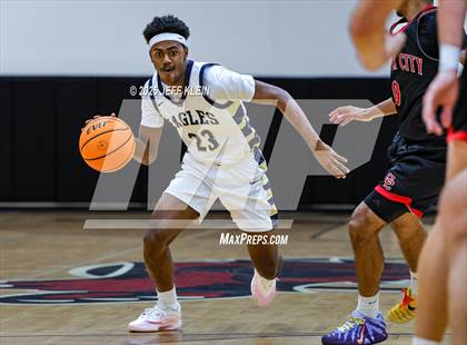 Thumbnail 3 in Cooper City vs. North Broward Prep (Hoopsgiving Invitational) photogallery.