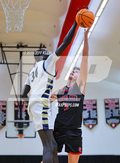 Thumbnail 3 in Cooper City vs. North Broward Prep (Hoopsgiving Invitational) photogallery.