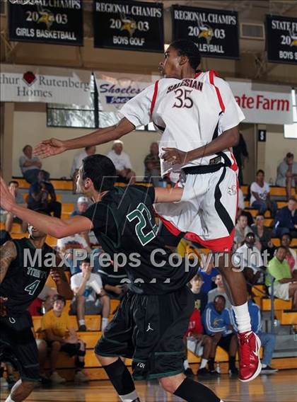 Thumbnail 2 in Trinity vs. Salesian (City of Palms Classic) photogallery.