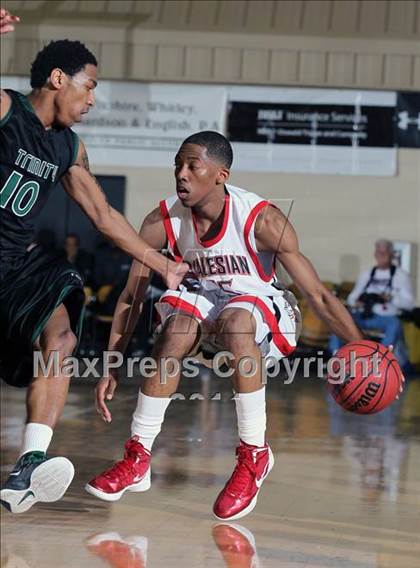Thumbnail 2 in Trinity vs. Salesian (City of Palms Classic) photogallery.