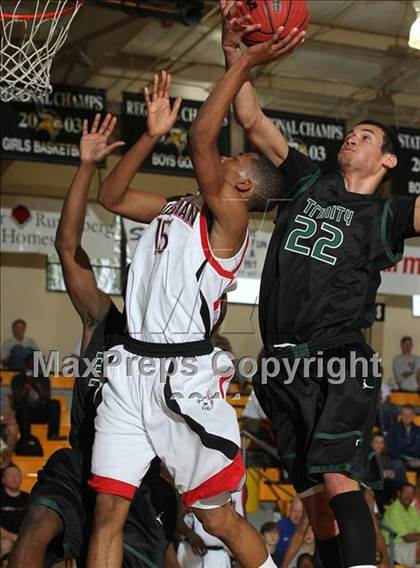 Thumbnail 1 in Trinity vs. Salesian (City of Palms Classic) photogallery.