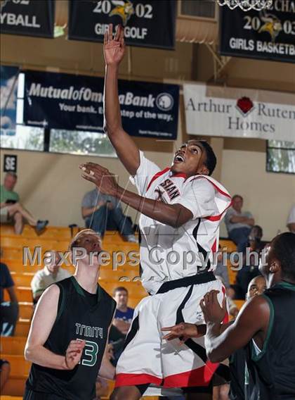 Thumbnail 1 in Trinity vs. Salesian (City of Palms Classic) photogallery.
