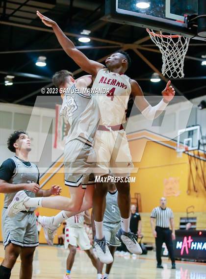 Thumbnail 1 in Maranatha vs  Alemany (2023 SoCal Christmas Classic) photogallery.