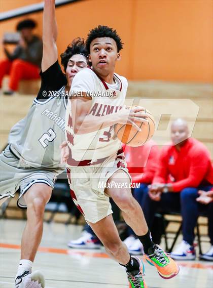 Thumbnail 1 in Maranatha vs  Alemany (2023 SoCal Christmas Classic) photogallery.