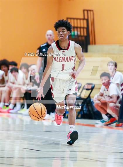 Thumbnail 1 in Maranatha vs  Alemany (2023 SoCal Christmas Classic) photogallery.