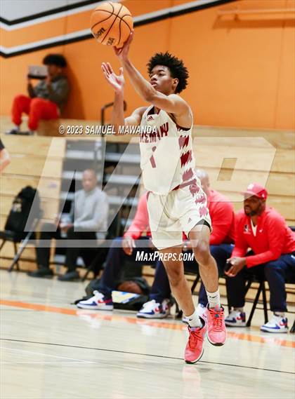 Thumbnail 1 in Maranatha vs  Alemany (2023 SoCal Christmas Classic) photogallery.