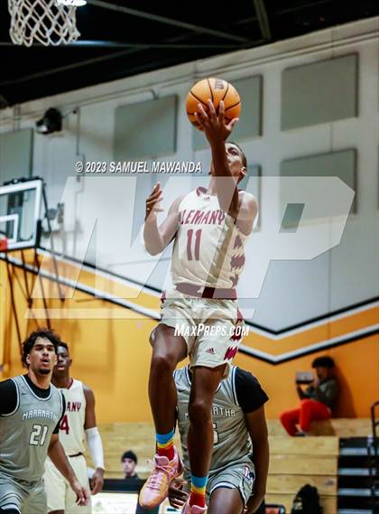 Thumbnail 3 in Maranatha vs  Alemany (2023 SoCal Christmas Classic) photogallery.