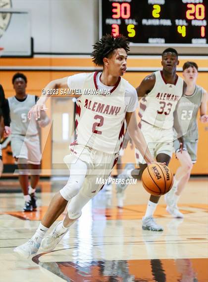 Thumbnail 1 in Maranatha vs  Alemany (2023 SoCal Christmas Classic) photogallery.
