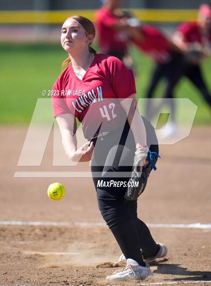 Thumbnail 2 in Lincoln @ Franklin (CIF SJS D1 Playoff) photogallery.