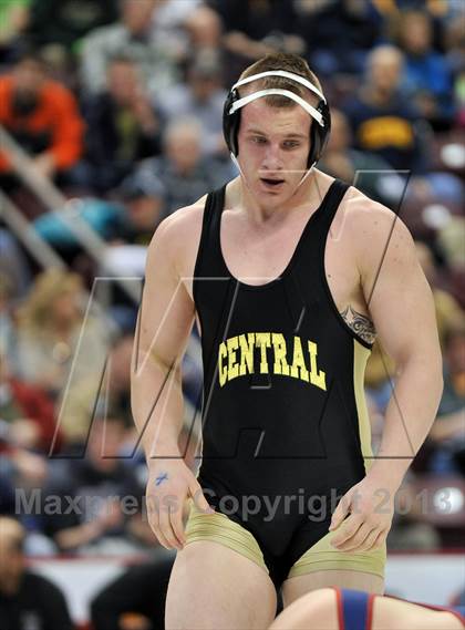 Thumbnail 3 in PIAA AAA Wrestling Championships (Semifinals) photogallery.