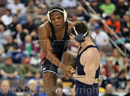 Thumbnail 2 in PIAA AAA Wrestling Championships (Semifinals) photogallery.
