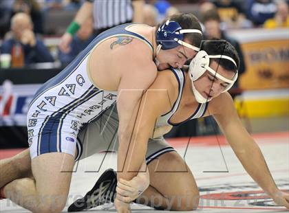 Thumbnail 2 in PIAA AAA Wrestling Championships (Semifinals) photogallery.