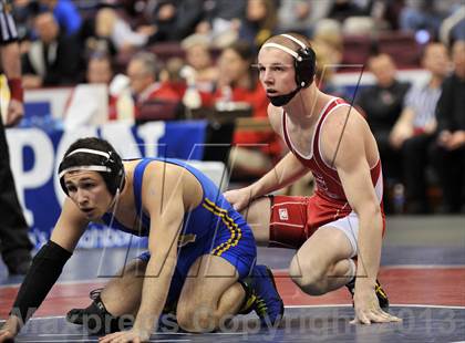 Thumbnail 3 in PIAA AAA Wrestling Championships (Semifinals) photogallery.