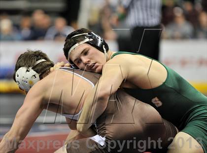 Thumbnail 2 in PIAA AAA Wrestling Championships (Semifinals) photogallery.