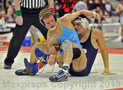 Thumbnail 3 in PIAA AAA Wrestling Championships (Semifinals) photogallery.