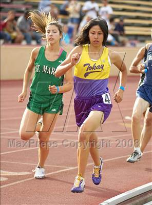 Thumbnail 1 in CIF SJS D1 Championships (Girls Track Events - Day 1) photogallery.