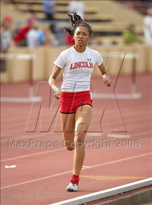 Thumbnail 1 in CIF SJS D1 Championships (Girls Track Events - Day 1) photogallery.