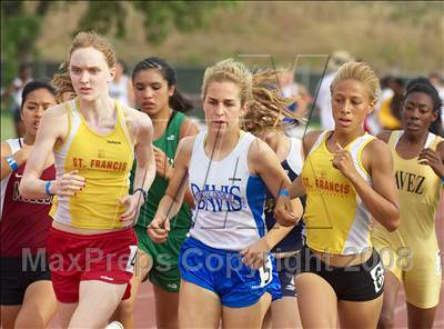 Thumbnail 2 in CIF SJS D1 Championships (Girls Track Events - Day 1) photogallery.