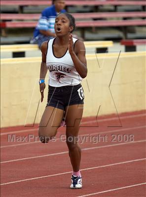 Thumbnail 1 in CIF SJS D1 Championships (Girls Track Events - Day 1) photogallery.