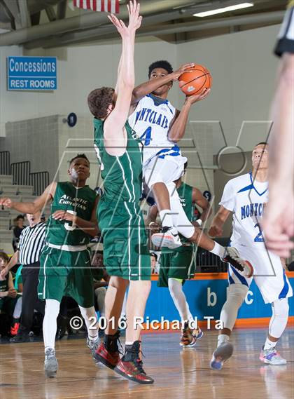 Thumbnail 1 in Montclair vs. Atlantic Christian (Boardwalk Basketball Classic) photogallery.