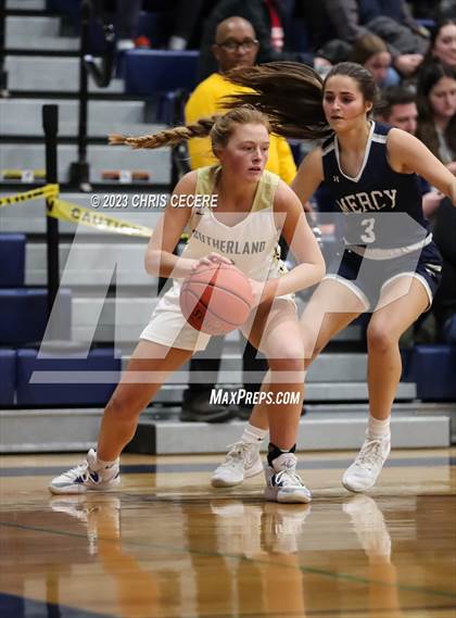 Thumbnail 1 in Sutherland vs. Our Lady of Mercy (Section 5 Class A Semifinal) photogallery.