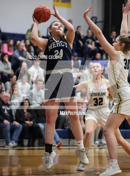 Thumbnail 3 in Sutherland vs. Our Lady of Mercy (Section 5 Class A Semifinal) photogallery.