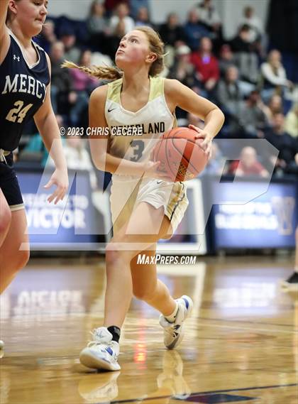 Thumbnail 3 in Sutherland vs. Our Lady of Mercy (Section 5 Class A Semifinal) photogallery.