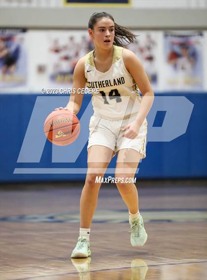 Thumbnail 2 in Sutherland vs. Our Lady of Mercy (Section 5 Class A Semifinal) photogallery.