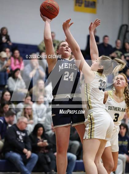 Thumbnail 3 in Sutherland vs. Our Lady of Mercy (Section 5 Class A Semifinal) photogallery.