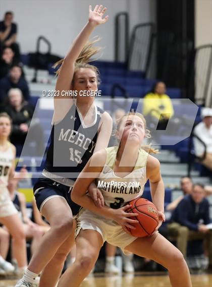 Thumbnail 2 in Sutherland vs. Our Lady of Mercy (Section 5 Class A Semifinal) photogallery.