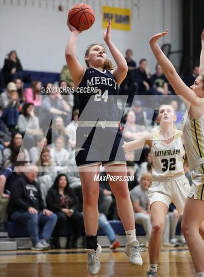 Thumbnail 1 in Sutherland vs. Our Lady of Mercy (Section 5 Class A Semifinal) photogallery.