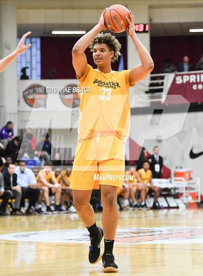 Thumbnail 2 in Woodstock Academy vs. Montverde Academy (Spalding Hoophall Classic) photogallery.