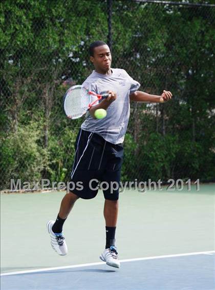 Thumbnail 1 in NYSPHSAA Boys Tennis Championships (Finals) photogallery.