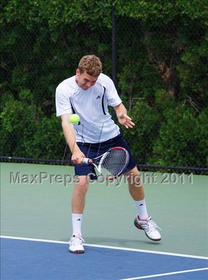 Thumbnail 1 in NYSPHSAA Boys Tennis Championships (Finals) photogallery.