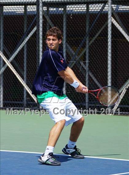 Thumbnail 3 in NYSPHSAA Boys Tennis Championships (Finals) photogallery.