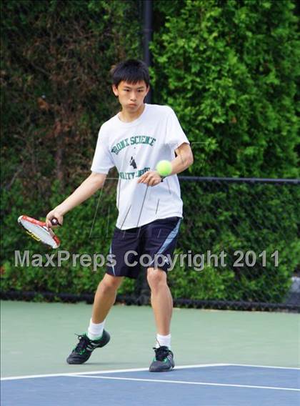 Thumbnail 3 in NYSPHSAA Boys Tennis Championships (Finals) photogallery.