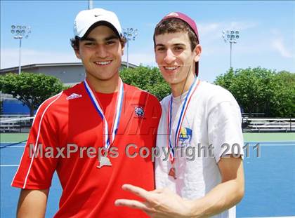 Thumbnail 2 in NYSPHSAA Boys Tennis Championships (Finals) photogallery.