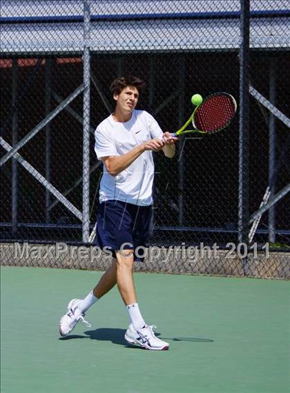 Thumbnail 2 in NYSPHSAA Boys Tennis Championships (Finals) photogallery.
