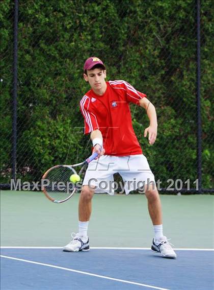 Thumbnail 1 in NYSPHSAA Boys Tennis Championships (Finals) photogallery.